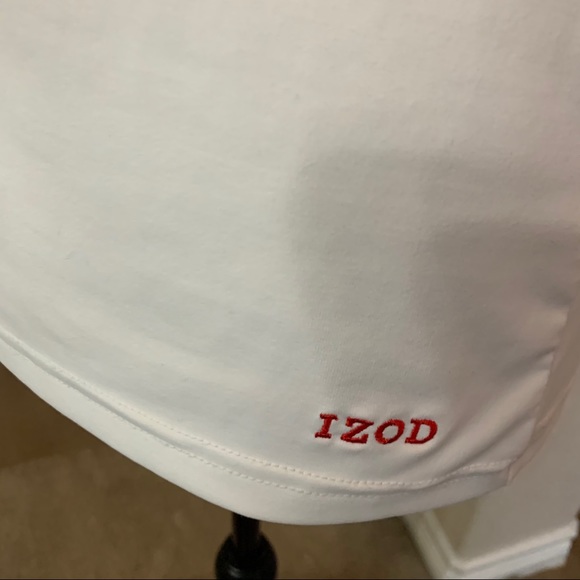 Izod red/black/white athletic sleeveless top - Picture 4 of 6